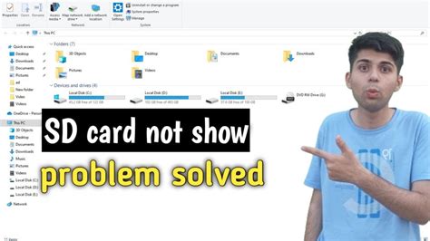 micro sd card not showing up windows 10|Fix: SD Card Not Showing Up In Windows 10/11 File Explorer.